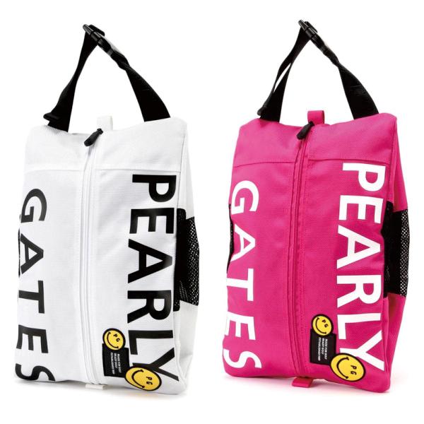 【新品】パーリーゲイツ／シューズケース PEARLY GATES 【NEW】PEARLY パーリーゲイツ ロゴ×PG SMILE