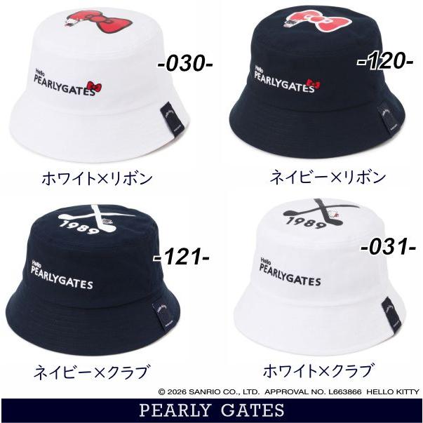 だおさま　PEARLY GATES ハット& ポロ PEARLY GATES（パーリーゲイツ） 【Hello Kitty×PEARLY GATES】 ツイル