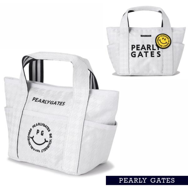 【NEW】PEARLY GATES パーリーゲイツ ≪PG is PG≫ Big SMILYワッペン千鳥格子柄 トート型カートバッグ 053-6981422/26A【正規品】の画像
