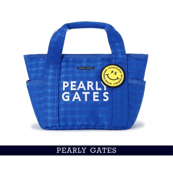 【NEW】PEARLY GATES パーリーゲイツ ≪PG is PG≫ Big SMILYワッペン千鳥格子柄 トート型カートバッグ 053-6981422/26A【正規品】の画像