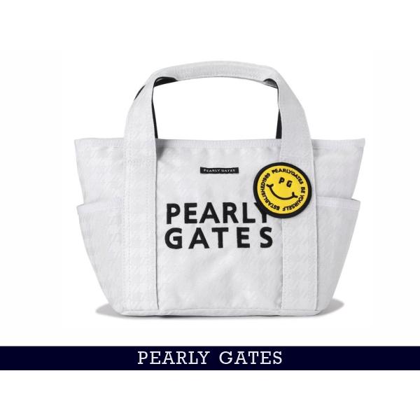 【NEW】PEARLY GATES パーリーゲイツ ≪PG is PG≫ Big SMILYワッペン千鳥格子柄 トート型カートバッグ 053-6981422/26A【正規品】の画像