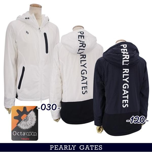 【NEW】PEARLY GATES パーリーゲイツ 2WAYストレッチタフタ 軽量保温 レディス フルジップフーディブルゾン 055