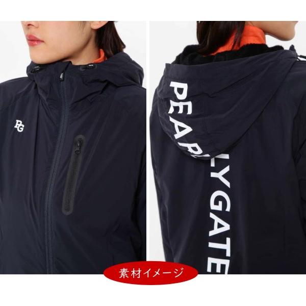【PREMIUM SALE】PEARLY GATES パーリーゲイツ 2WAYストレッチタフタ 軽量保温 レディス フルジップフーディブルゾン 055-2220102/22D 
