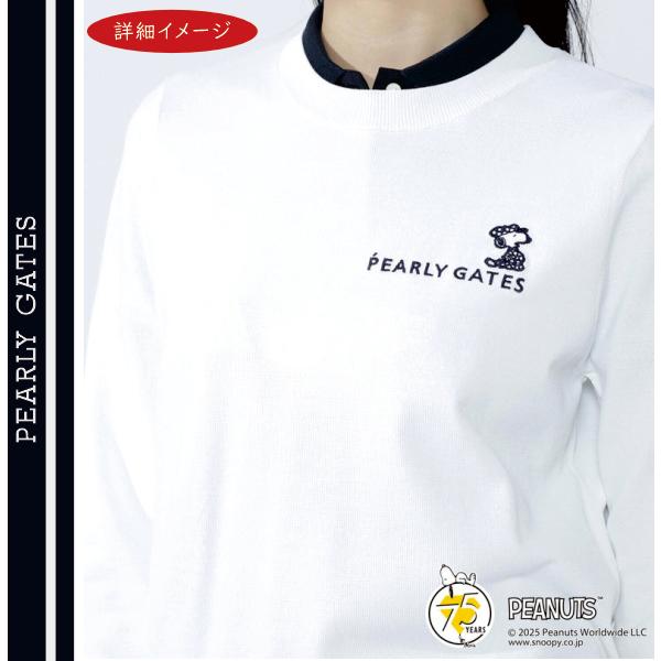 ゴルフ PEARLY GATES × PEANUTS クルーネックニット サイズ4