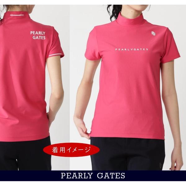 【NEW】PEARLY GATES パーリーゲイツ 4WAYストレッチリップル レディス 半袖モックシャツ 055-6167303/26A【正規品】_3