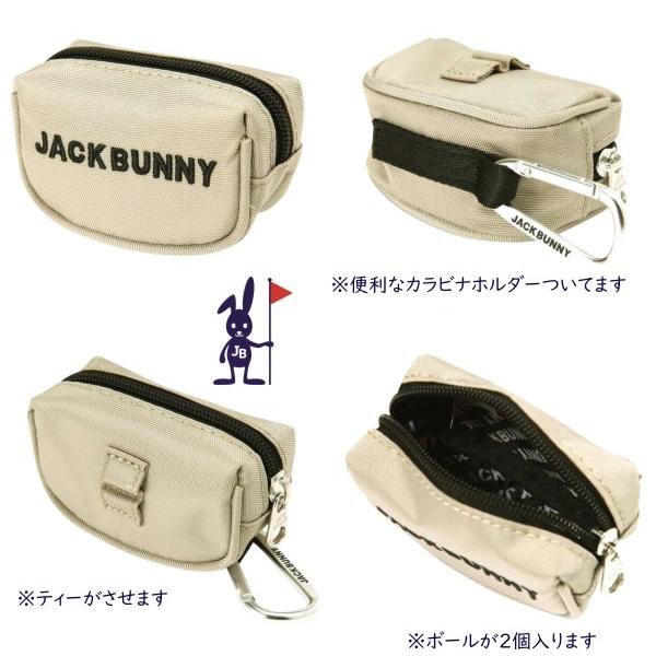 【PREMIUM CHOICE】Jack Bunny!! by PEARLY GATES ジャックバニー!! The Standard!! 定番系ボールポーチ カラビナ付 262-3984102/23A｜golfwaveonline2｜02