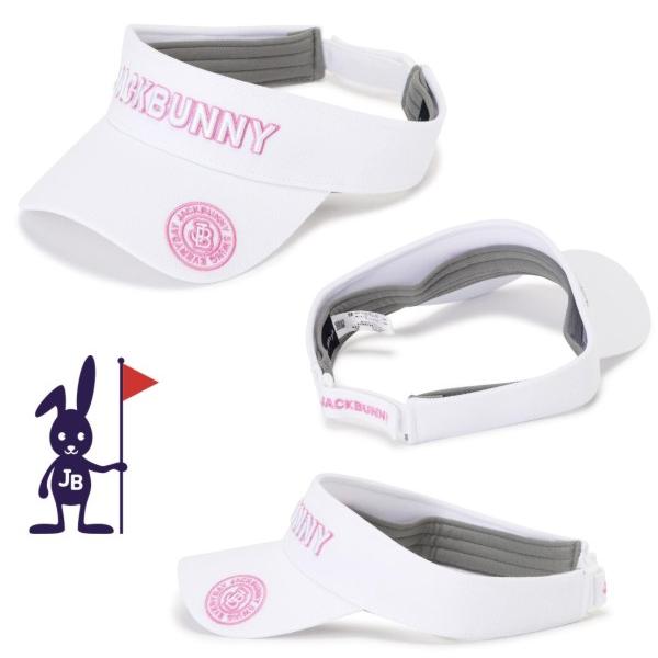 【NEW】Jack Bunny!! by PEARLY GATES ジャックバニー!! ニューサークルロゴ メッシュ調バイザー 262-4187307/24A｜golfwaveonline2｜04