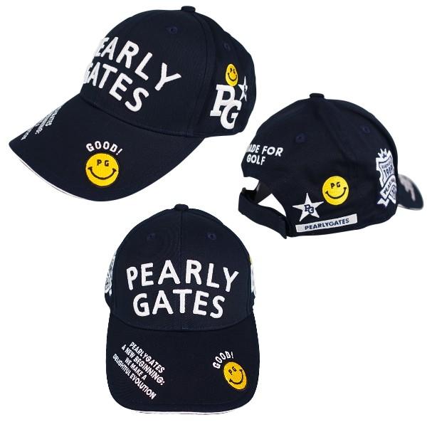 【NEW】PEARLYGATES パーリーゲイツ SMILE SERIES GOOD SMILY!! グッドスマイリー コットンツイルキャップ 641-4987104 【WEB限定シリーズ】｜golfwaveonline2｜03