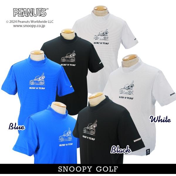 【新品】パーリーゲイツゴルフシャツコラボスヌーピーカットソーロンT紺 PREMIUM SALE 50%超OFF】SNOOPY GOLF スヌーピーゴルフ SURF＆TURF