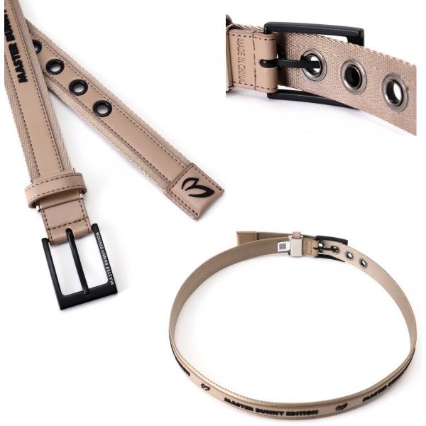 【NEW】マスターバニーbyパーリーゲイツ MASTER BUNNY EDITION スクエアバックル テープベルト 758-3282803