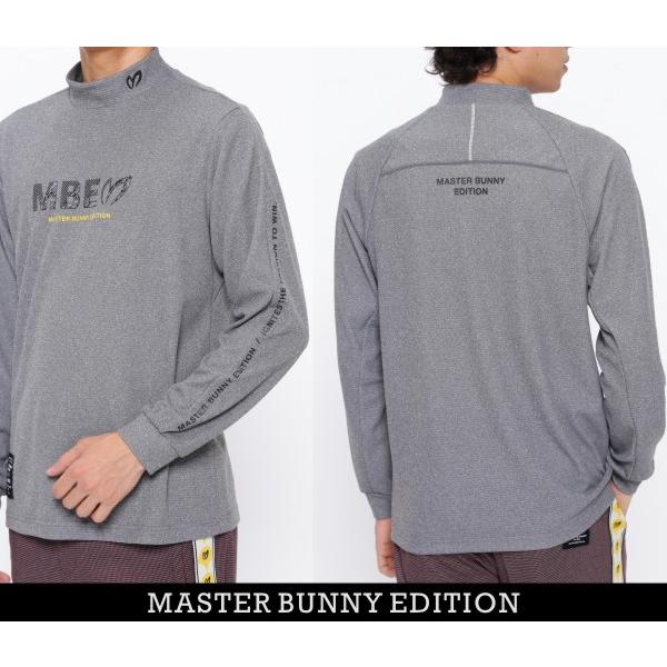 【PREMIUM SALE】マスターバニーbyパーリーゲイツ MASTER BUNNY EDITION メンズ センターロゴワッフルボーダー長袖モックシャツ 758-4266901/24C 【PREMIUM SALE】マスターバニーbyパーリーゲイツ MASTER BUNNY EDITION メンズ センターロゴワッフルボーダー長袖モックシャツ 758-4266901/24C