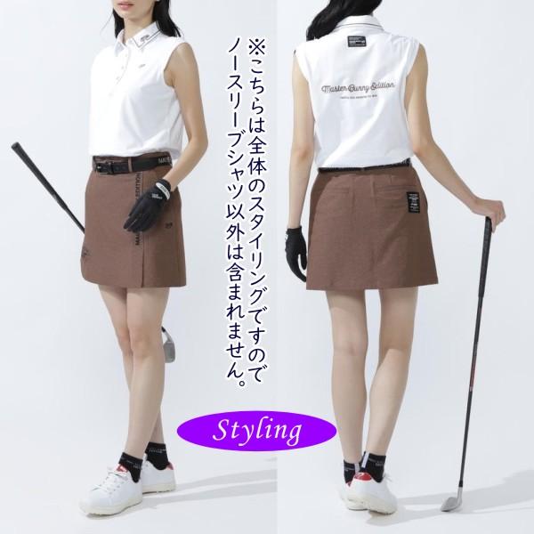 【PREMIUM CHOICE】マスターバニーbyパーリーゲイツ MASTER BUNNY EDITION レディス ポリエステル杢カノコ スリーブレスポロシャツ 759-5260706/25B【正規品】の画像