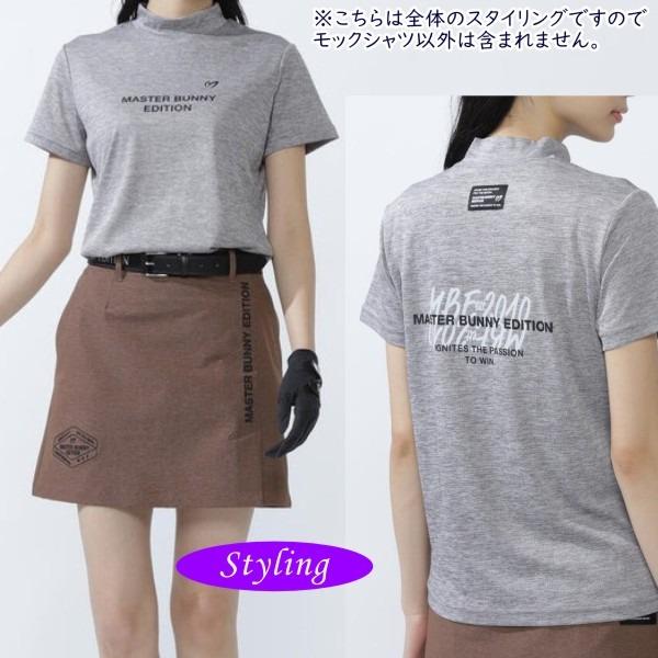 【PREMIUM CHOICE】マスターバニーbyパーリーゲイツ MASTER BUNNY EDITION レディス ベアメッシュ半袖モック シャツ/カットソー 759-5267702/25B【正規品】の画像