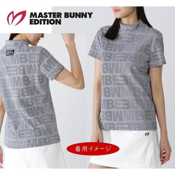 【NEW】マスターバニーbyパーリーゲイツ MASTER BUNNY EDITION レディス チェックジャガード半袖モックシャツ =MADE IN JAPAN= 759-6167306/26A【正規品】_1