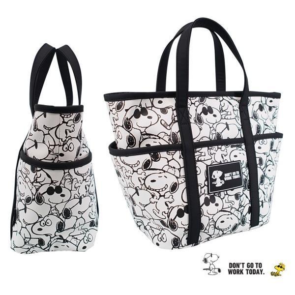 【PREMIUM CHOICE】SNOOPY GOLFスヌーピーゴルフ DON'T GO TO WORK TODAY. ジョー・クール/スヌーピートート型カートバッグPEANUTS 642-4981102/24Cの画像