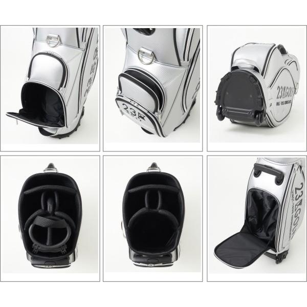 キャディバッグ+セルフスタンドのセット！ 23区ゴルフ （キャスター付き）