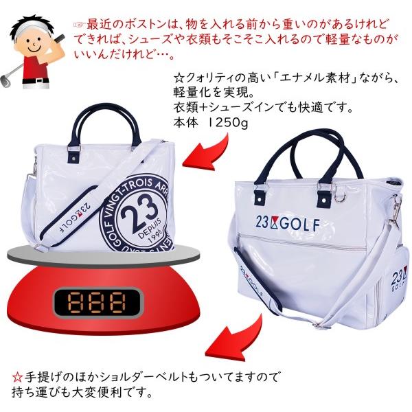 23区GOLF クラブロゴシリーズ BIG LOGO エナメルスタイル 23区GOLF クラブロゴシリーズ BIG LOGO エナメルスタイル