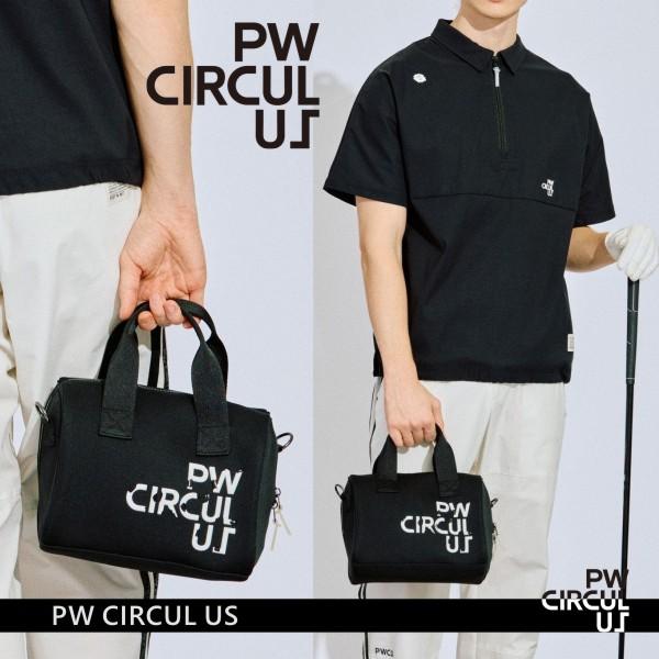 【PREMIUM SALE】【春のゴルフ応援企画】【PW CIRCULUS・ピーダブリュサーキュラス】【UNISEX】PWロゴボストンカートバッグ【BO7IGM-0331】【B-29】【SG-003】の画像