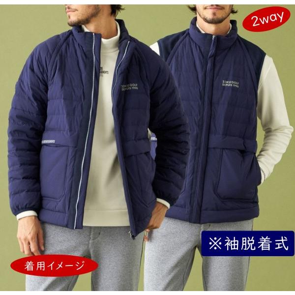 【PREMIUM SALE 40%OFF】23区GOLFメンズ 【防風・ストレッチ・撥水】 【袖取り外しで2WAY】キルティングブルゾン【JRVTSW-0501】｜golfwaveonline｜05