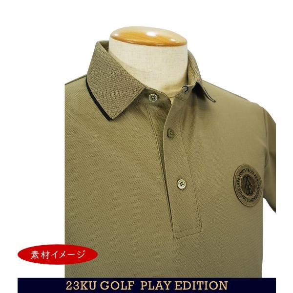 【PREMIUM SALE 30%超OFF】【春のゴルフ応援企画】23区GOLFメンズ【The Play Edition】吸水速乾=UVカット=ストレッチ 半袖シャツ【KHVTGM-0825】GOLFLINE-WEAR_3