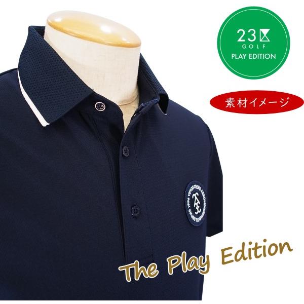 【PREMIUM SALE 30%超OFF】【春のゴルフ応援企画】23区GOLFメンズ【The Play Edition】吸水速乾=UVカット=ストレッチ 半袖シャツ【KHVTGM-0825】GOLFLINE-WEAR_5