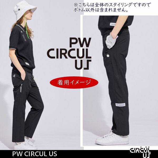 【春新！PW CIRCULUS・ピーダブリュサーキュラス】【接触冷感＝撥水＝UVカット＝ストレッチ】レディースサイドボタンデザインパンツ【PPPQLM-0404】【SPBO】の画像