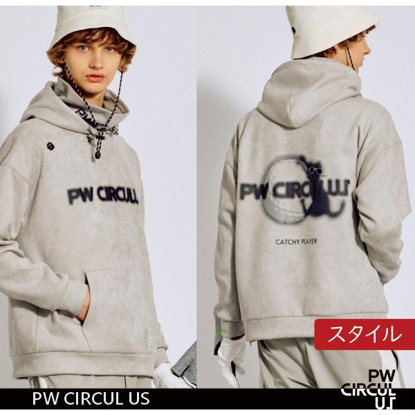 【PW CIRCULUS】【手洗い洗濯可】メンズ キャットグラフィック デタッチャブルフーディ◆パーカー/トレーナー【TOPNGW-0411】【A-39】【1219】の画像