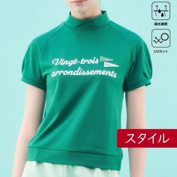 【New】 23区GOLFレディース 【吸水速乾/UVカット】 メッシュ半袖モックネックプルオーバー 【TOVLCM-0508】｜golfwaveonline｜03