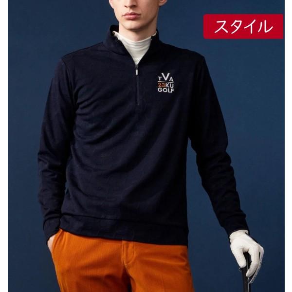 【PREMIUM SALE】 23区GOLFメンズ クラブ柄ハーフジップカットソー◆シャツ 【TOVTSW-0411】｜golfwaveonline｜02