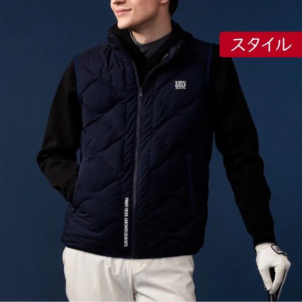 PREMIUM SALE】 23区GOLFメンズ 【サーモ】リバーシブルダウンベスト