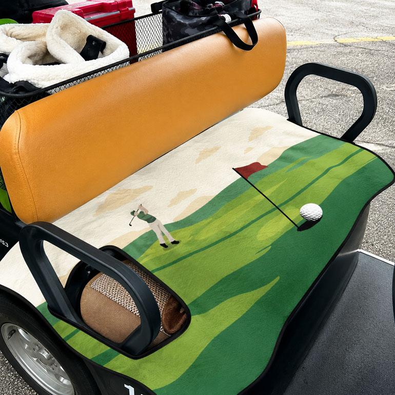 ゴルフカートカバー シートカバー ラウンド小物 引っ掛かりスレ防止