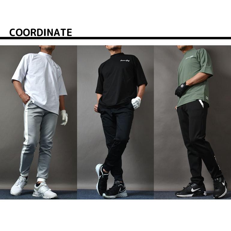 NOGOLF 半袖モックネックシャツ サイズM COMONGOLF（コモンゴルフ） ゴルフ BIGシルエット 半袖モックネック