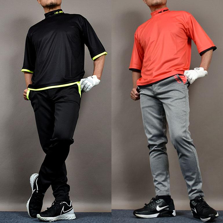 COMONGOLF（コモンゴルフ） ゴルフウェア メンズ 半袖 夏 モックネック