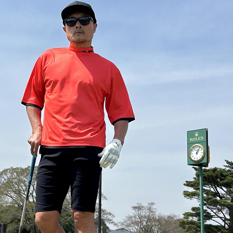 COMONGOLF（コモンゴルフ） ゴルフウェア メンズ 半袖 夏 モックネック