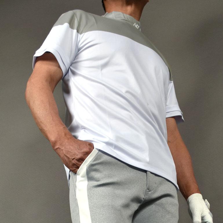 COMONGOLF（コモンゴルフ） ゴルフウェア 半袖 春夏 モックネック
