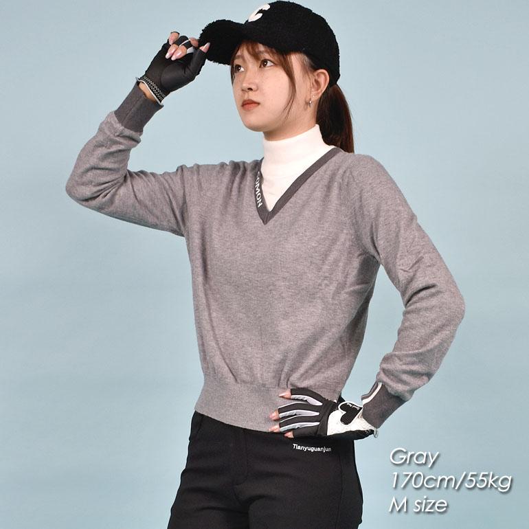 COMONGOLF ゴルフウェア レディース ゴルフ Vネック 長袖 ゴルフ COMONGOLF ゴルフウェア レディース ゴルフ Vネック 長袖 ゴルフ