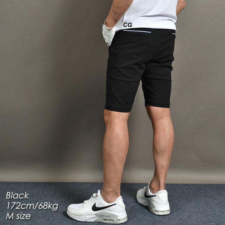©*️様 メンズ ゴルフ ショートパンツ 黒 Amazon | メンズゴルフショートパンツ ブラック Mサイズ│ストレッチ