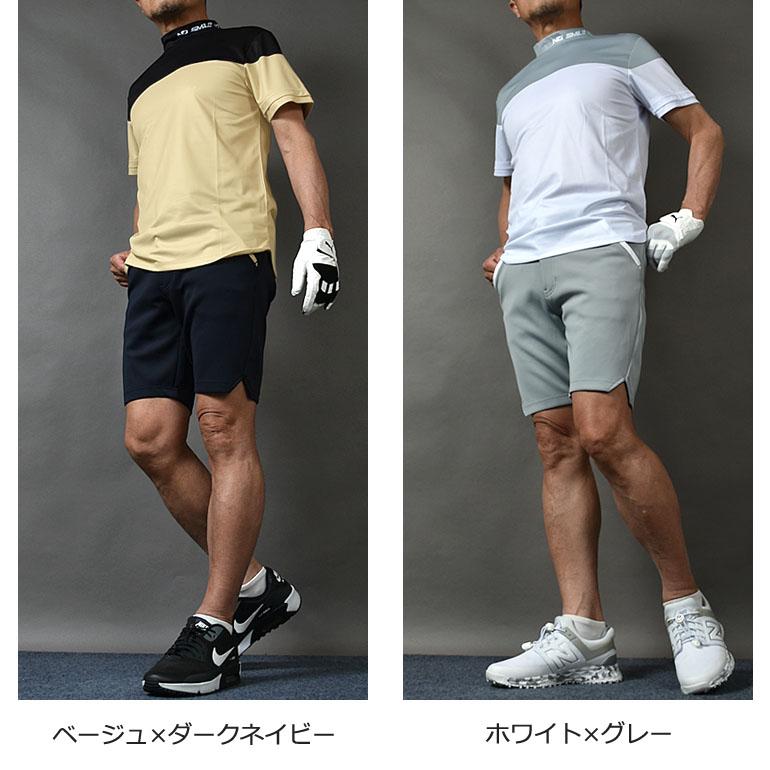 COMONGOLF（コモンゴルフ） セット ゴルフウェア 半袖 夏 モックネック