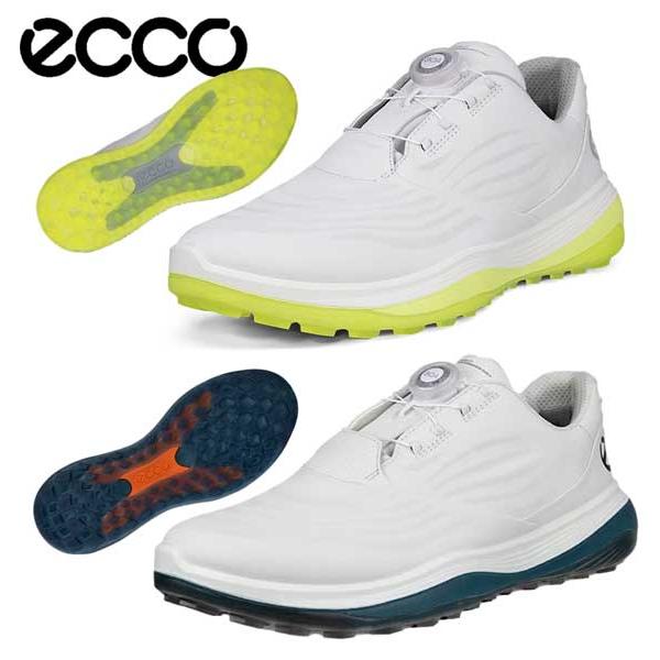 ECCO ゴルフシューズ BOA LT1 フィット ホワイト2024モデル 40 ecco（エコー） LT1 BOA Mens Golf スパイクレスゴルフシューズ 132274