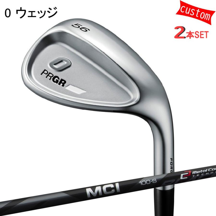 ゴルフクラブ プロギア 24モデル PRGR0ウェッジ 2本組 カスタム MCI　ブラック　フジクラシャフト 特注 PRGR アイアン 24年モデル