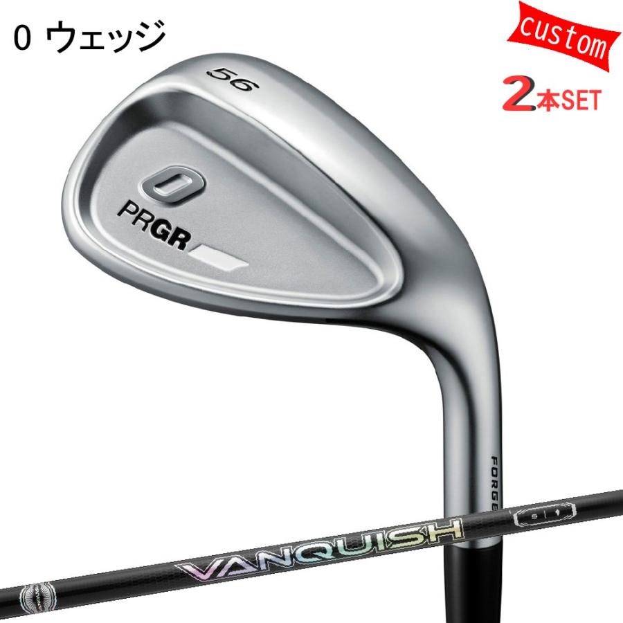 ゴルフクラブ プロギア 24モデル PRGR0ウェッジ 2本組 カスタム VANQUISH HYBRID 三菱ケミカル 特注 PRGR アイアン 24年モデル