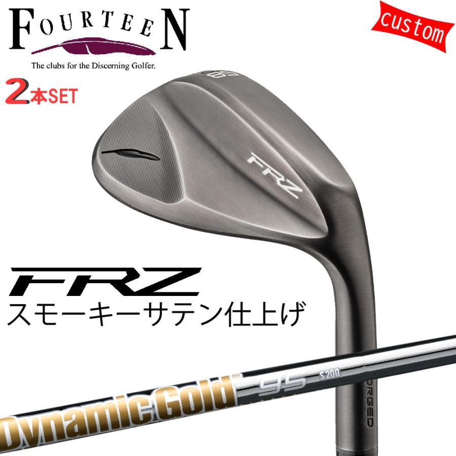 FOURTEEN - ゴルフ野球クラブ フォーティーン ウェッジ 24ひな型 FRZ WEDGE スモーキーサテン GOLF 2本組 カスタムDG120 ダイナミックゴールド120