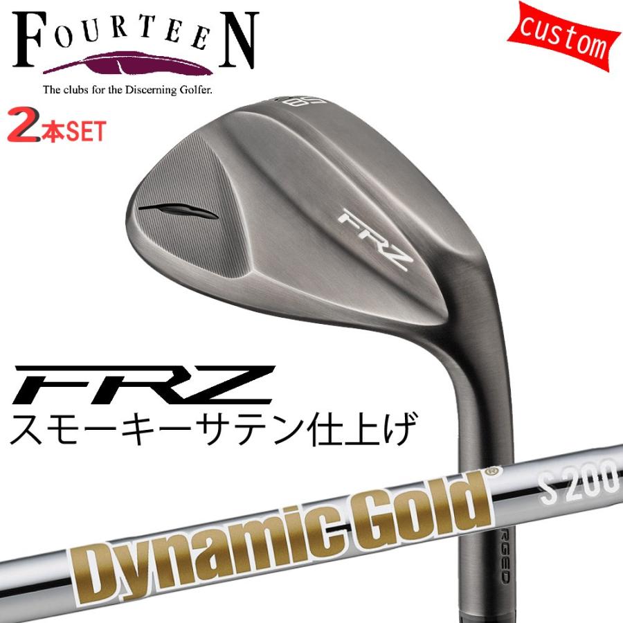 FOURTEEN - ゴルフ野球クラブ フォーティーン ウェッジ 24ひな型 FRZ WEDGE スモーキーサテン GOLF 2本組 カスタムDynamic Gold HT