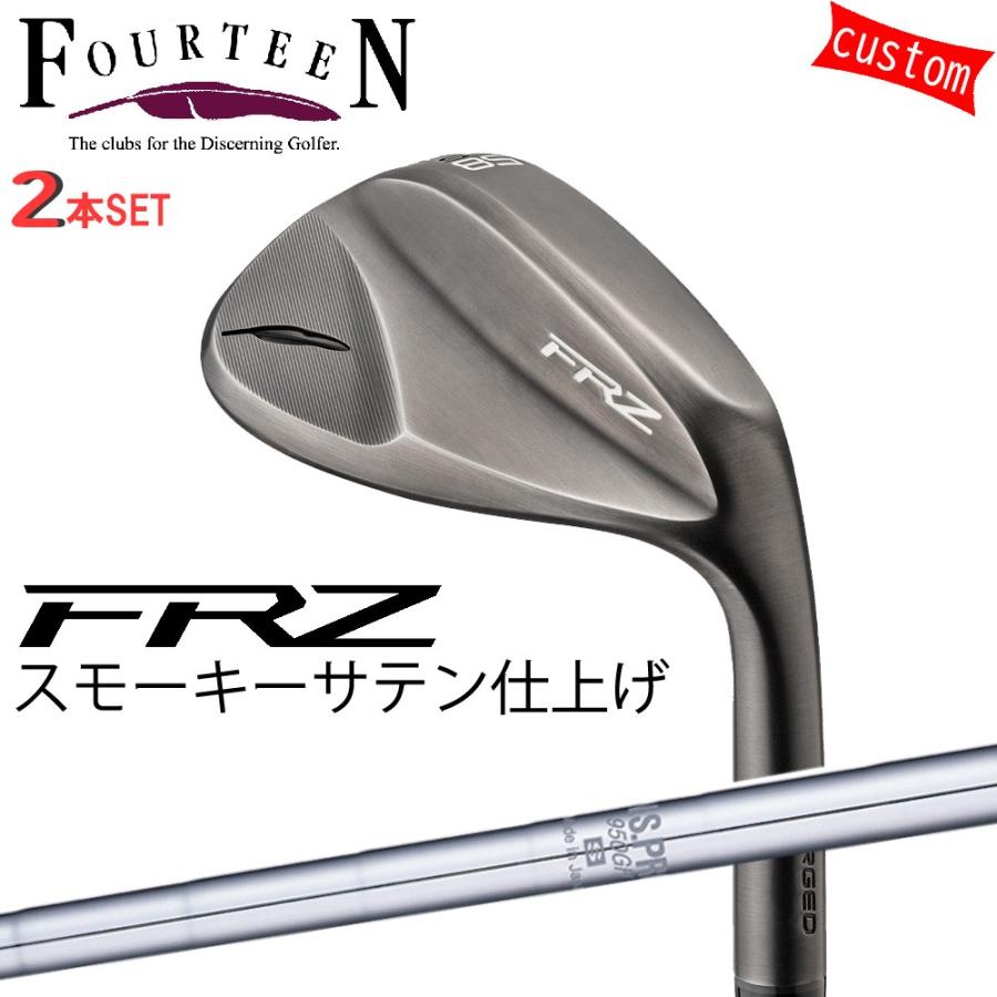 FOURTEEN - ゴルフ野球クラブ フォーティーン ウェッジ 24ひな型 FRZ WEDGE スモーキーサテン GOLF 2本組 カスタムN.S.PRO 950GH 日本矢がら