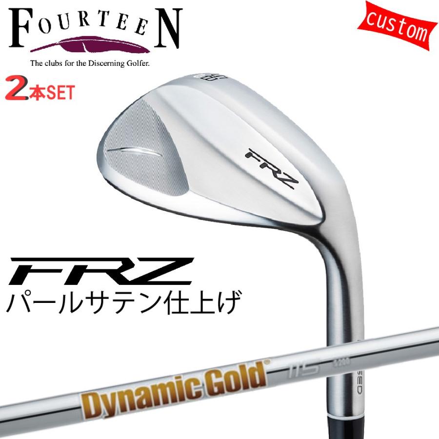 FOURTEEN - ゴルフ野球クラブ フォーティーン ウェッジ 24ひな型 FRZ WEDGE パール繻子 GOLF 2本組 カスタムdg-115 ダイナミックゴールド115