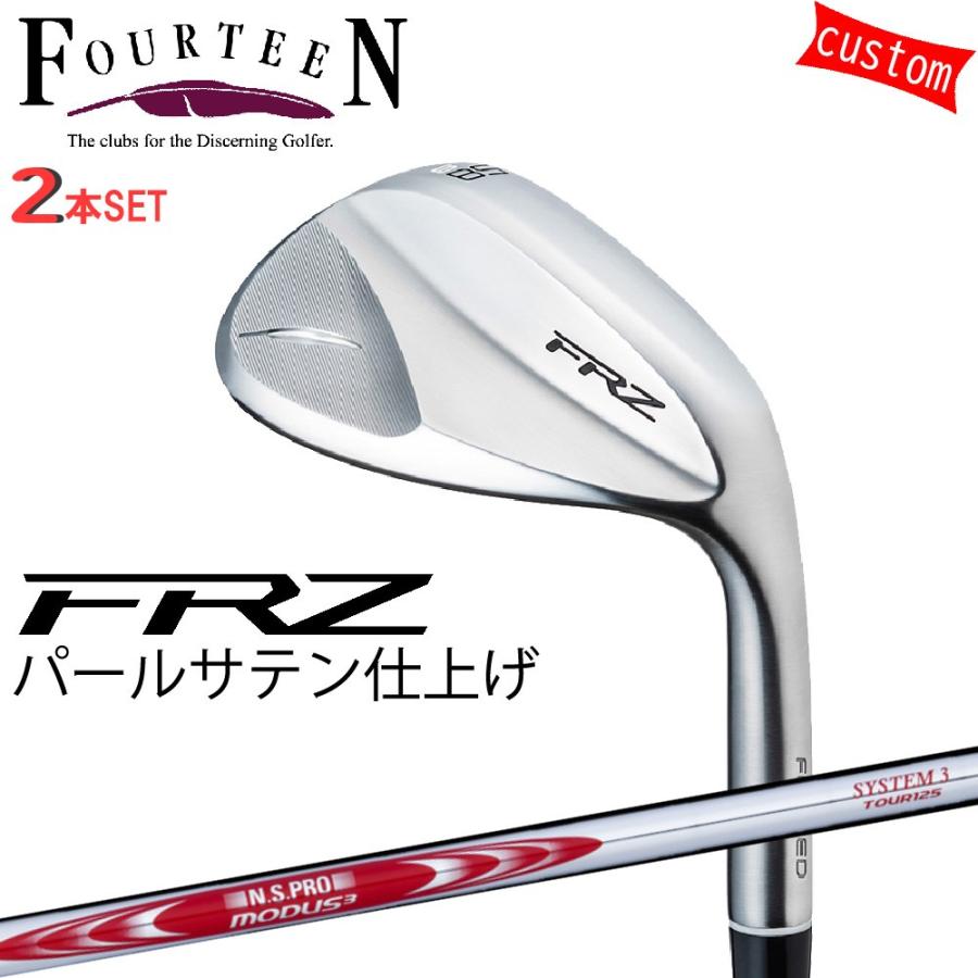 FOURTEEN - ゴルフ野球クラブ フォーティーン ウェッジ 24ひな型 FRZ WEDGE パール繻子 GOLF 2本組 カスタムN.S.PRO MODUS3 SYSTEM3 TOUR125