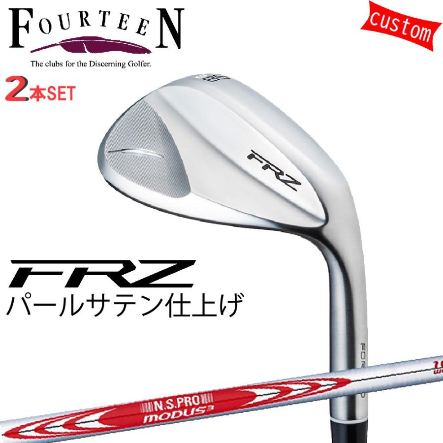 FOURTEEN - ゴルフ野球クラブ フォーティーン ウェッジ 24ひな型 FRZ WEDGE パール繻子 GOLF 2本組 カスタムN.S.PRO MODUS3 WEDGE 日本矢がら