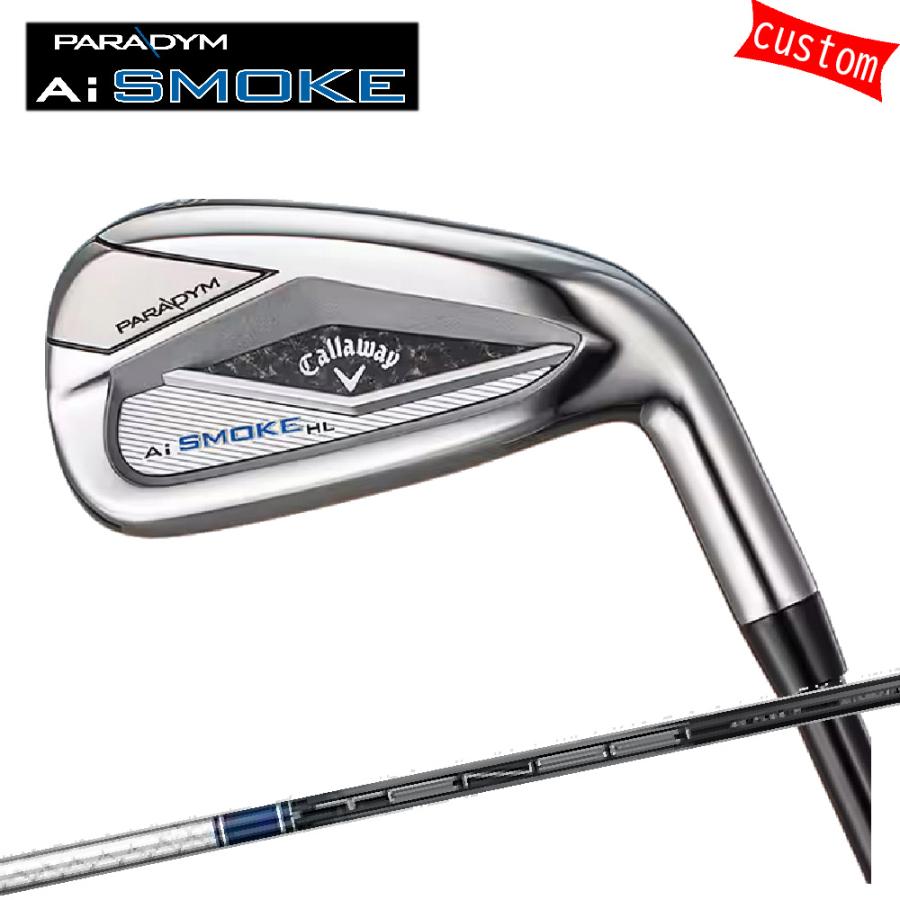 カスタム キャロウェイ PARADYM Ai SMOKE HL アイアンセット 7本組 テンセイ ブルー/シルバー for　Callaway 特注 Callaway 24モデル パラダイム Ai スモーク