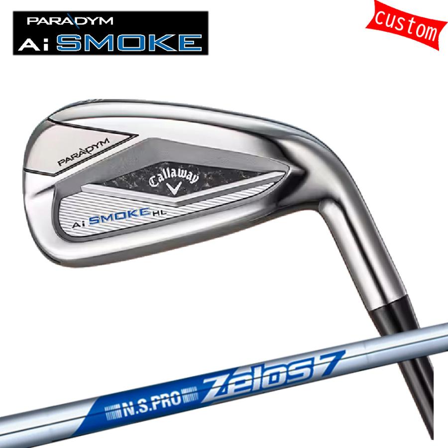 カスタム キャロウェイ PARADYM Ai SMOKE HL アイアンセット 7本組 ZELOS7　日本シャフト モーダスツアー 特注 Callaway 24モデル パラダイム Ai スモーク