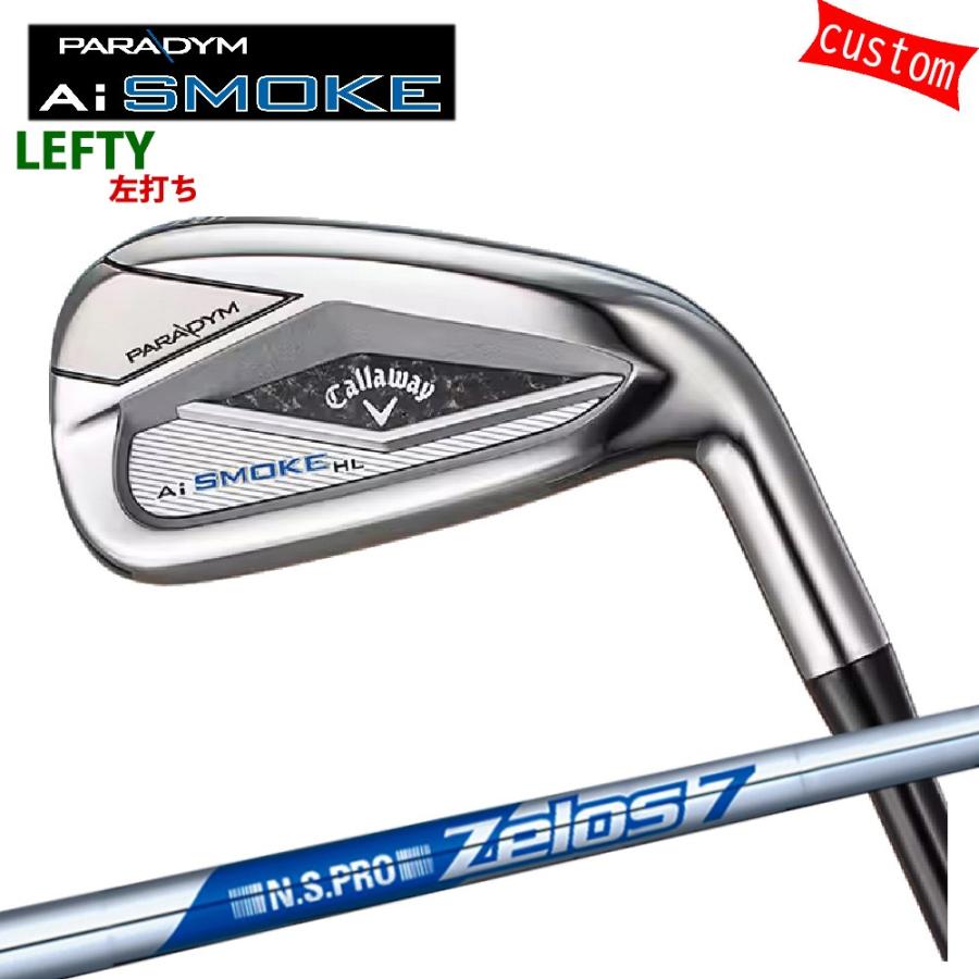 左利き カスタム キャロウェイ PARADYM Ai SMOKE HL アイアンセット 7本組 ZELOS7 日本シャフト モーダスツアー 特注 Callaway 24モデル パラダイムAiスモーク